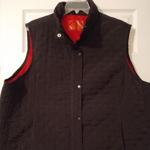 Avenue Black Quilted Vest Size 30/32